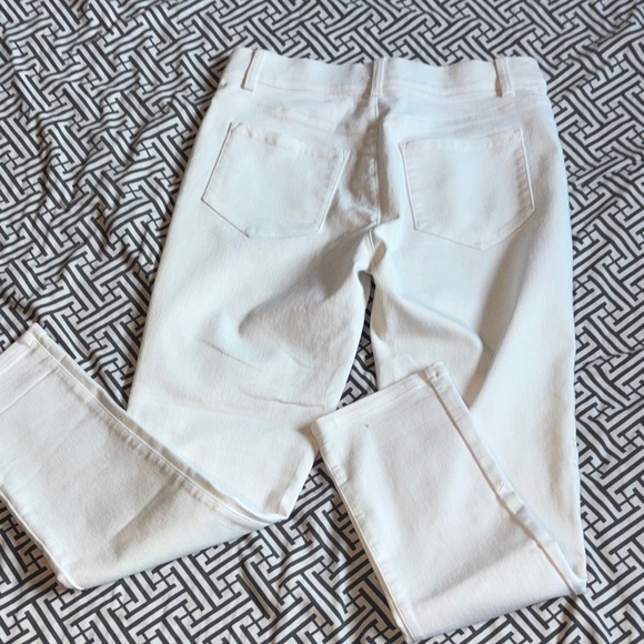 Calvin Klein Women's Cream Straight Leg  Stretch Jeans - Picture 1 of 12